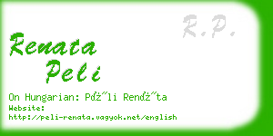 renata peli business card